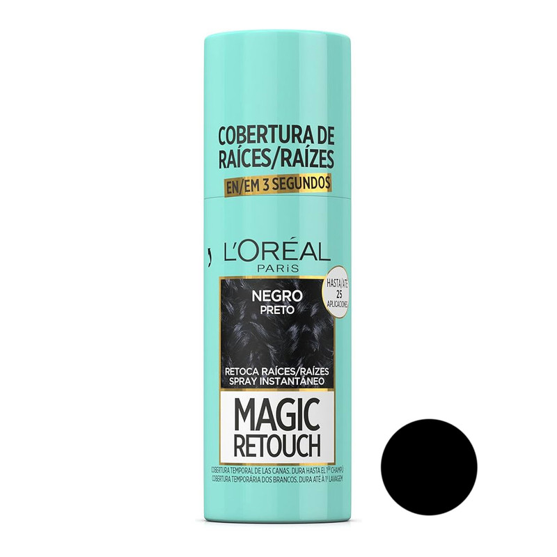 اسپری کانسیلر ریشه مو مشکی Loreal Magic Retouch